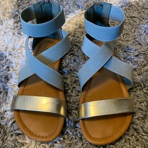 Justice army green sandal